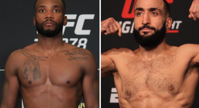 Leon Edwards e Belal Muhammad batem o peso e confirmam luta principal do UFC 304