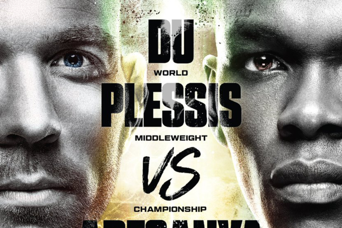 Dricus du Plessis e Israel Adesanya duelam pelo título peso-médio no UFC 305.