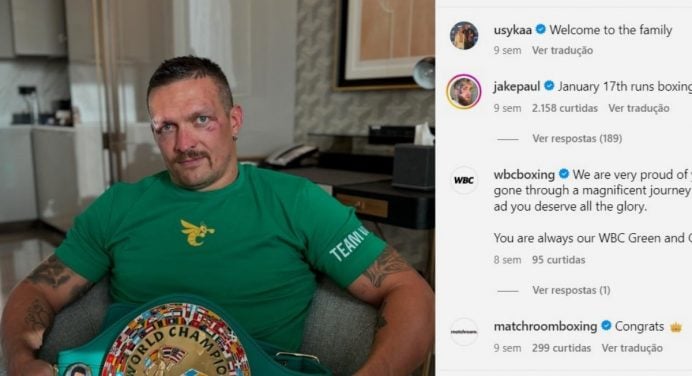 Oleksandr Usyk abre as portas para lutar boxe sem luvas