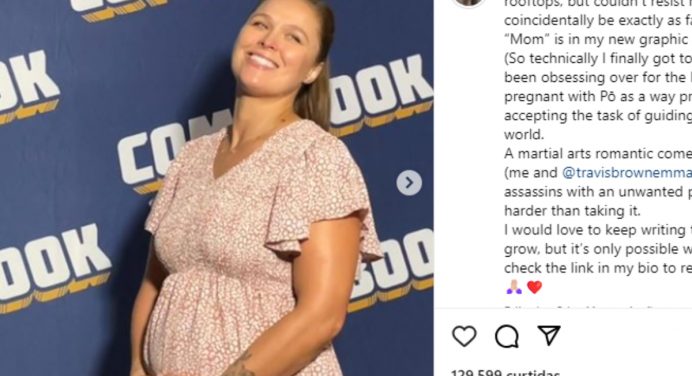 Bebê a caminho! Ronda Rousey anuncia gravidez de sua segunda filha