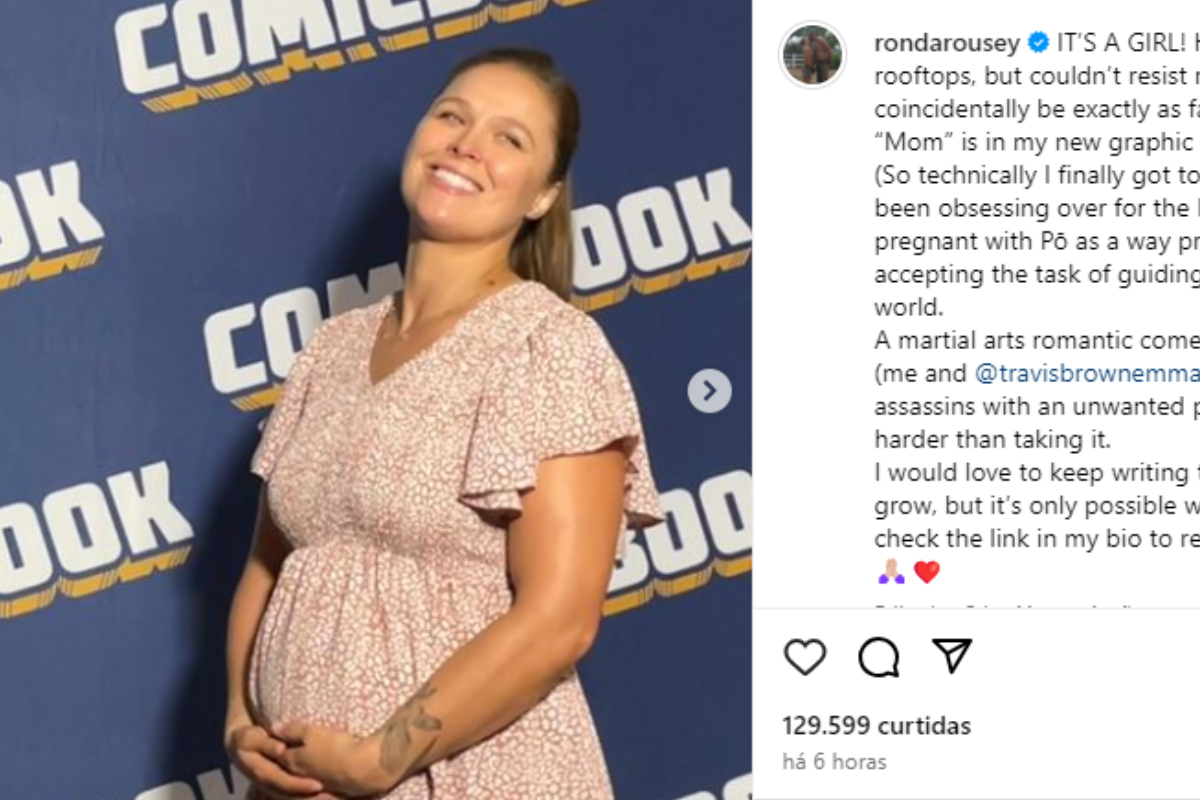 Ronda Rousey anuncia gravidez de segunda viagem