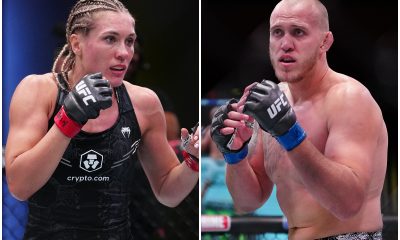 Yana Santos e Serghei Spivac em ação no UFC Vegas 95