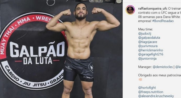 Parceiro de treino de Malhadinho estreia no UFC em outubro