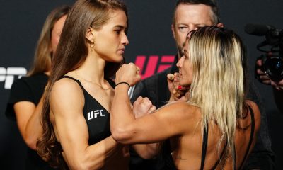 Stephanie Rondinha e Talita Alencar se encaram antes do UFC Vegas 95