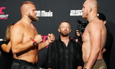 Marcin Tybura e Serghei Spivac se encaram antes do UFC Vegas 95