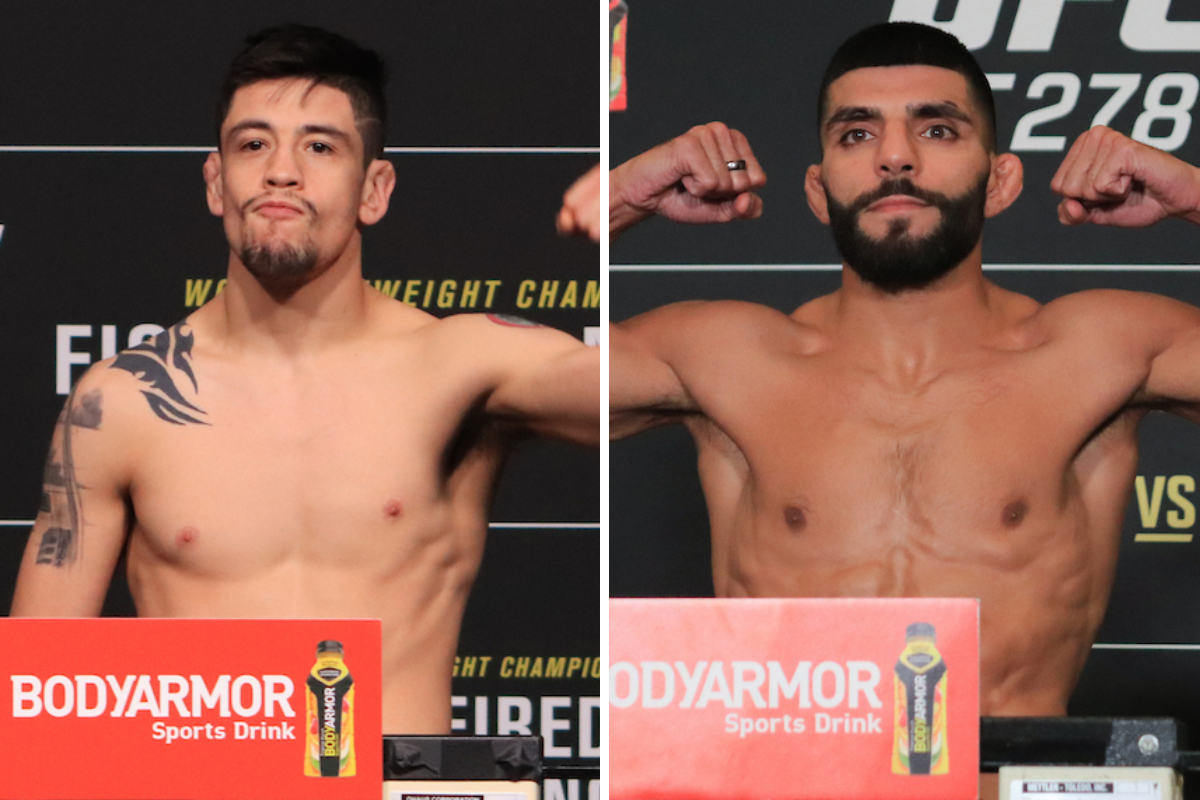 Brandon Moreno e Amir Albazi farão a luta principal do UFC Canadá.