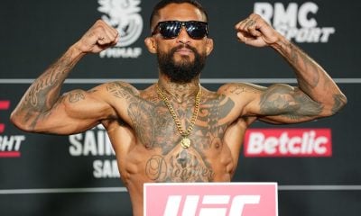 Joanderson Tubarão bate o peso para sua luta no UFC Paris.