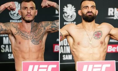 Renato Moicano e Benoit Saint Denis confirmam a luta principal do UFC Paris na pesagem.