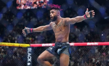 Morgan Charriere levou o bônus de Performance da Noite após vencer Gabriel Fly no UFC Paris.