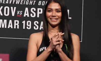 Red Dela Cruz é a primeira filipina a ser ring girl do UFC - Vianney Le Caer/Ag Fight