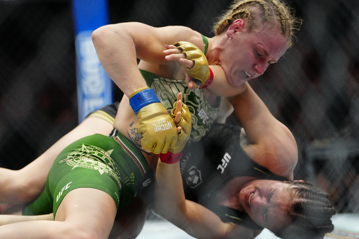 Valentina Shevchenko usou as quedas para minar o jogo de Alexa Grasso