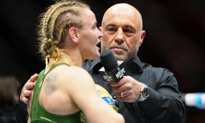 Valentina Shevchenko conversa com Joe Rogan após vencer Grasso