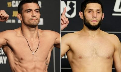 André Sergipano enfrenta Ikram Aliskerov no UFC Arábia Saudita, em fevereiro de 2025.