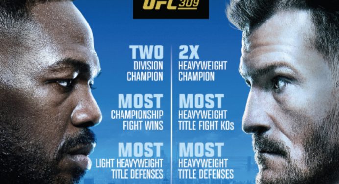 Pôster do UFC 309 destaca disputa de título entre Jon Jones e Stipe Miocic; veja