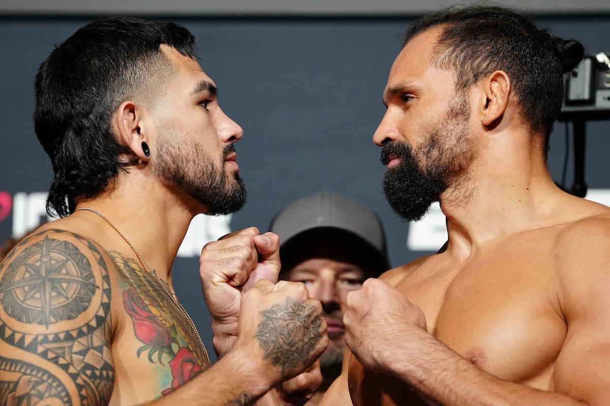 Anthony Hernandez e Michel Pereira fazem encarada na pesagem do UFC Vegas 99