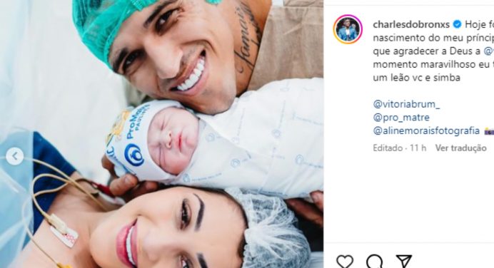 Charles Do Bronx anuncia nascimento de segundo filho: “Te amo, príncipe”