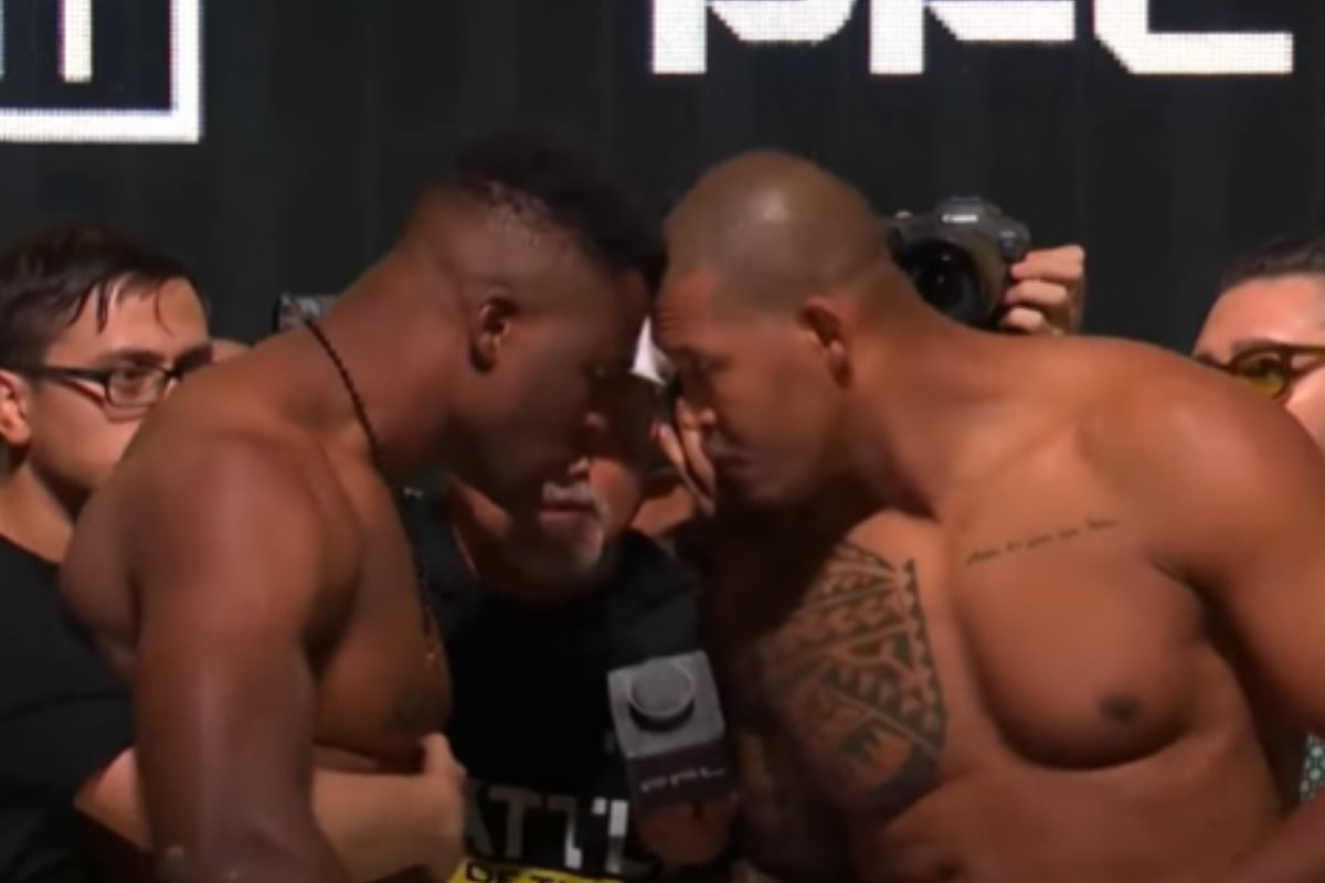 Ngannou e Problema fazem encarada antes de luta na PFL