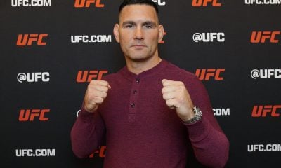 Chris Weidman posa para foto durante entrevista com a Ag Fight antes do UFC 309