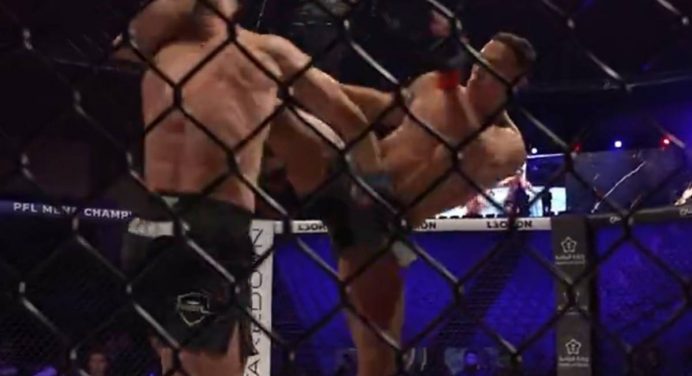 Brasileiro sofre nocaute brutal em evento final da PFL em 2024; veja