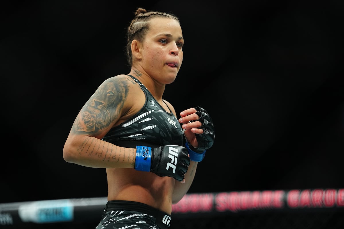 Eduarda Ronda em ação no card do UFC 309, em Nova York