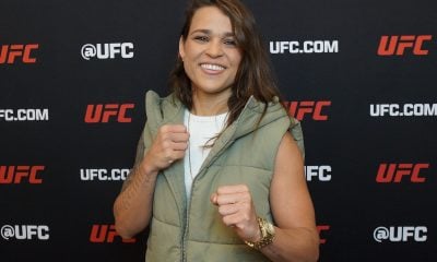 Eduarda Ronda posa para foto durante entrevista com a Ag Fight antes do UFC 309