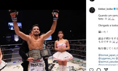 Kleber Koike vibra no Rizin