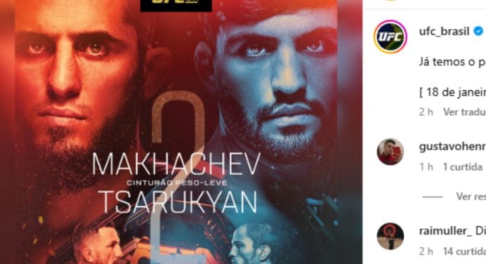 Pôster do UFC 311 destaca disputas de título de Makhachev e Merab; confira