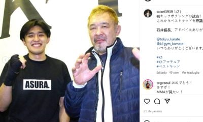 Com apenas 26 anos, Taisei Sakuraba segue o mesmo caminho do pai como lutador