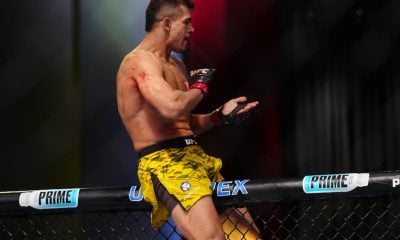 Marco Túlio, o 'Matuto', celebra sua vitória no UFC Vegas 101