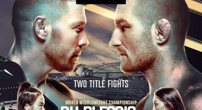 Ultimate divulga pôster do UFC 312 com destaque para disputas de título; veja