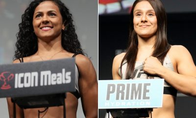 Natália Silva (à esquerda) encara Alexa Grasso no UFC 315