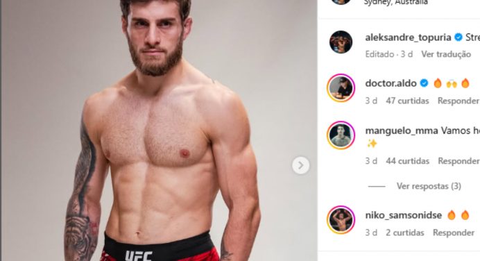 Irmão do campeão Ilia Topuria brilha no Catar e vence a segunda no UFC