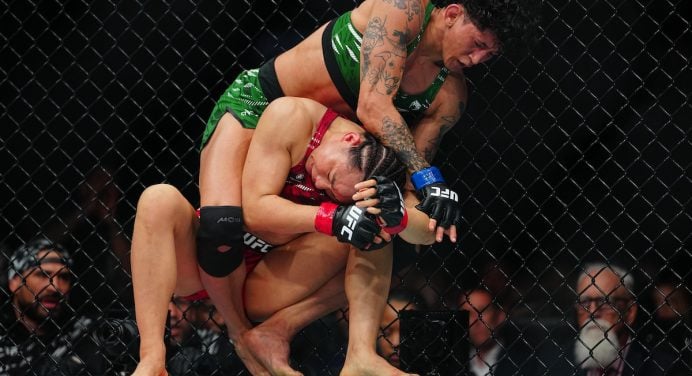 Dominância! Virna Jandiroba vence Yan Xiaonan e se aproxima de disputa de título no UFC 314