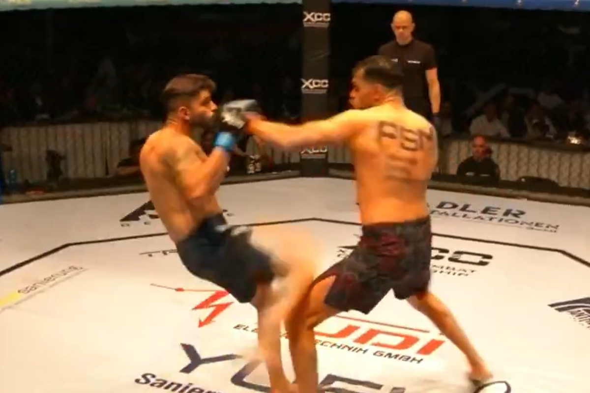 Burak Kizilirmak vs Delberty Lamark durante o Xtreme Combat Championship 2