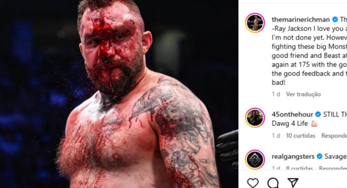Imagem forte! Lutador sai com rosto desfigurado de disputa de título no boxe sem luvas; veja