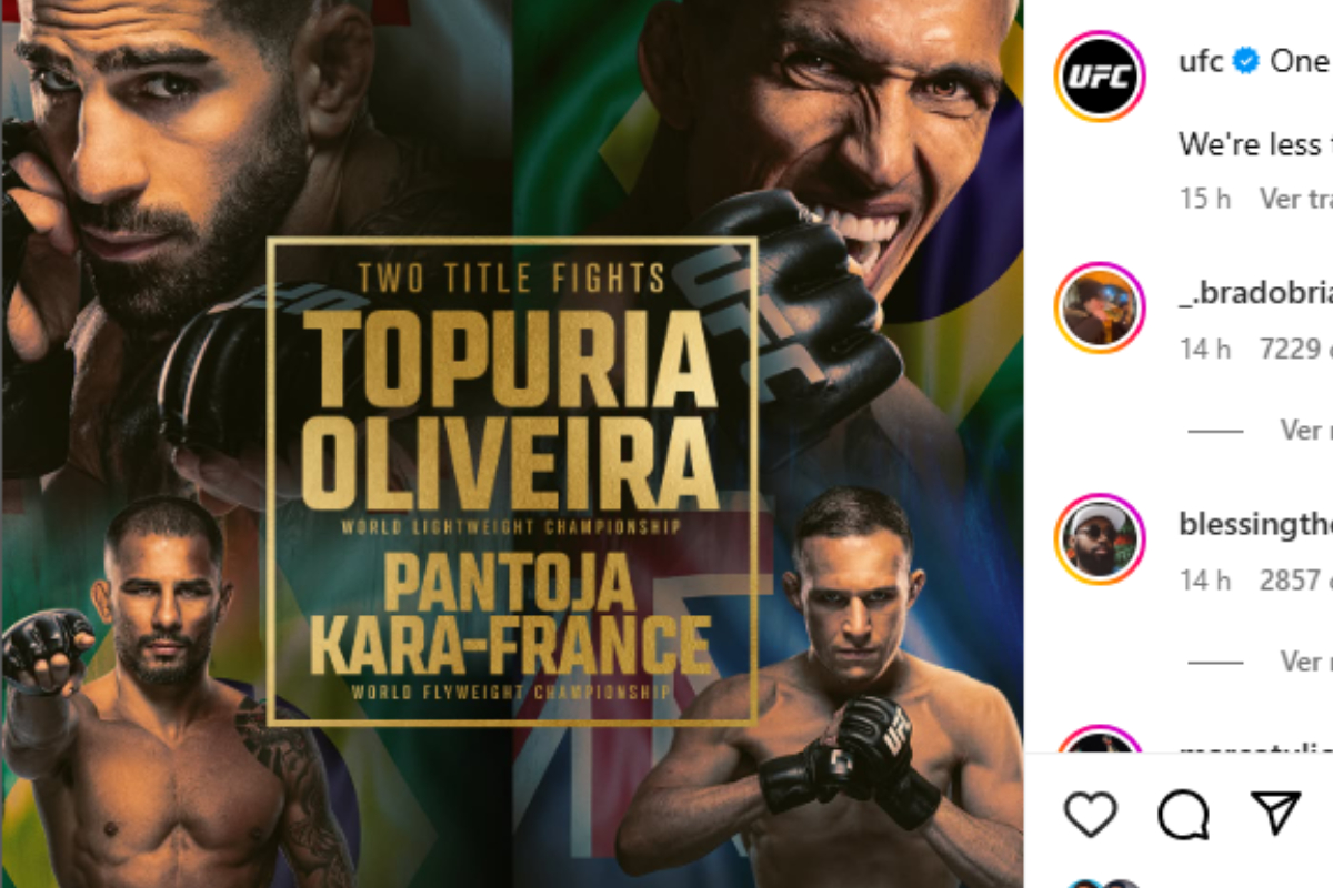 Pôster do UFC 317 destaca disputas de título