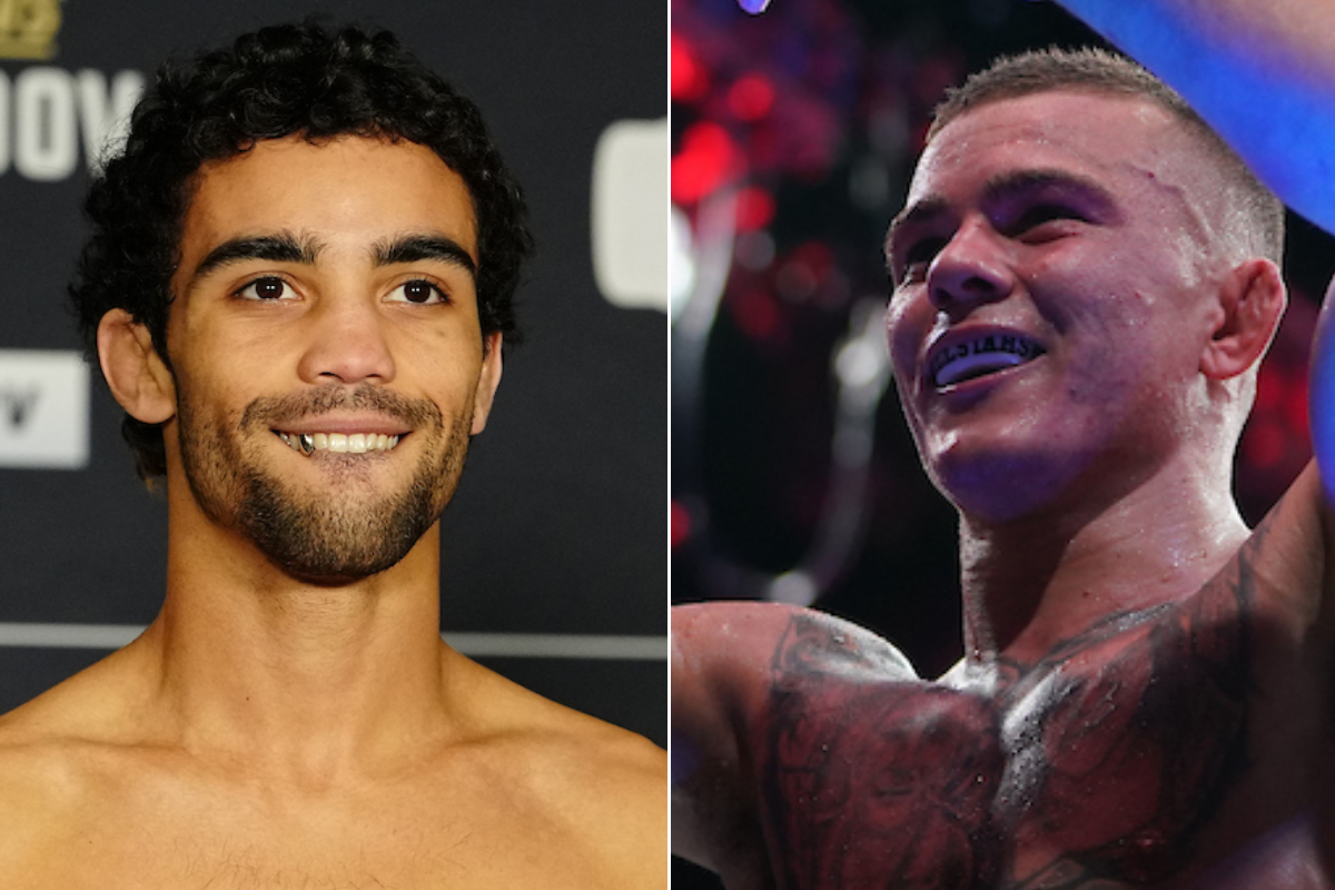 Felipe Lima (à direita) encara Payton Talbott no UFC 317