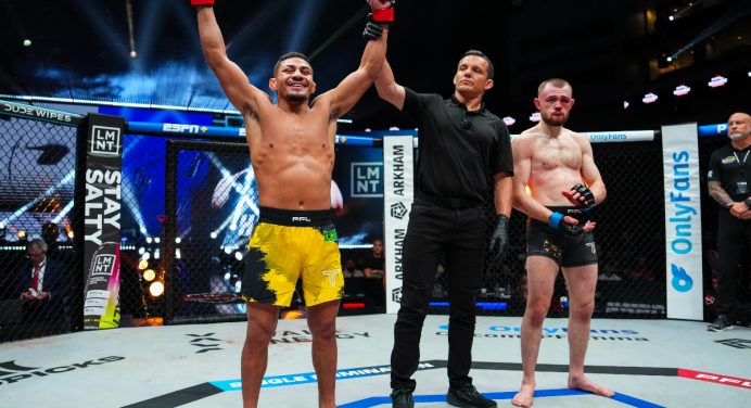 Sonho vivo! Marcirley Alves domina rival inglês e avança para a final do torneio da PFL