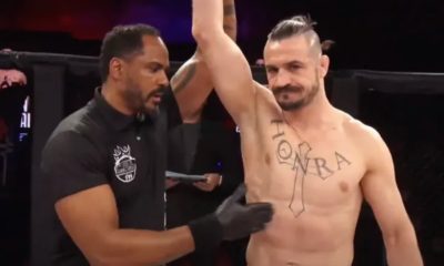 Wilian Samurai tem braço erguido no BSB Fight