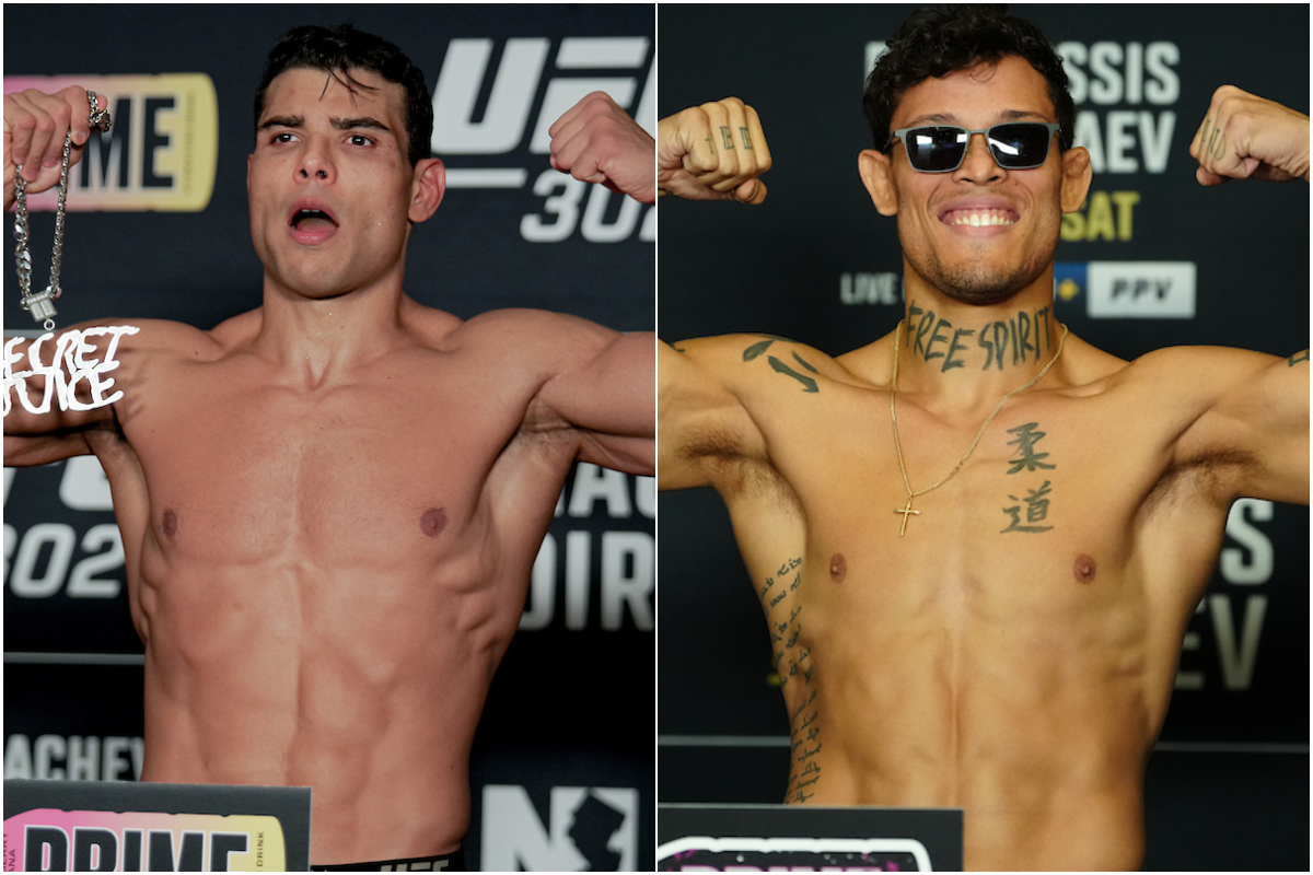 Paulo Borrachinha e Caio Borralho em montagem