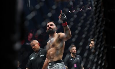 Benoit Saint Denis celebra vitória sobre Maurício Ruffy no UFC Paris