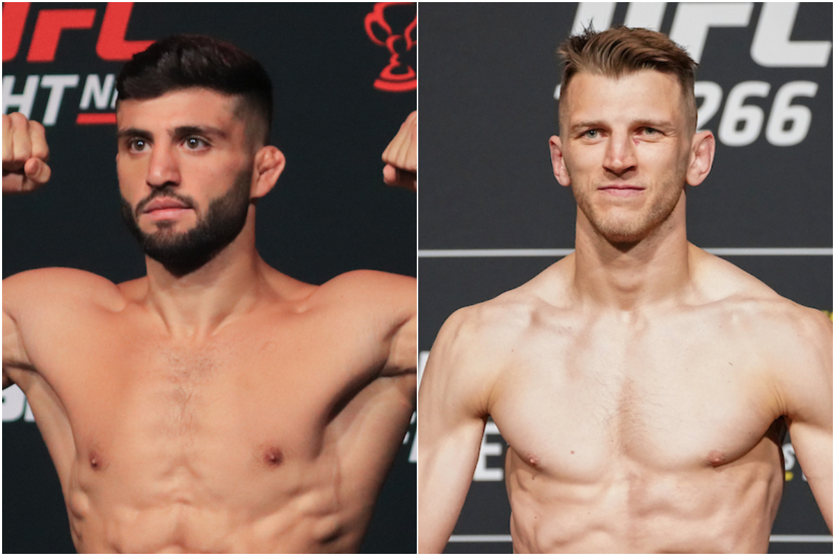 Arman Tsarukyan e Dan Hooker montagem