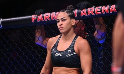 Bia Mesquita no cage do UFC Rio