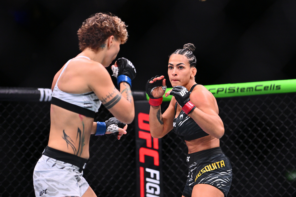 Bia Mesquita em sua estreia no Ultimate no UFC Rio