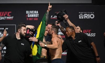 Encarada Charles do Bronx e Mateusz Gamrot UFC Rio