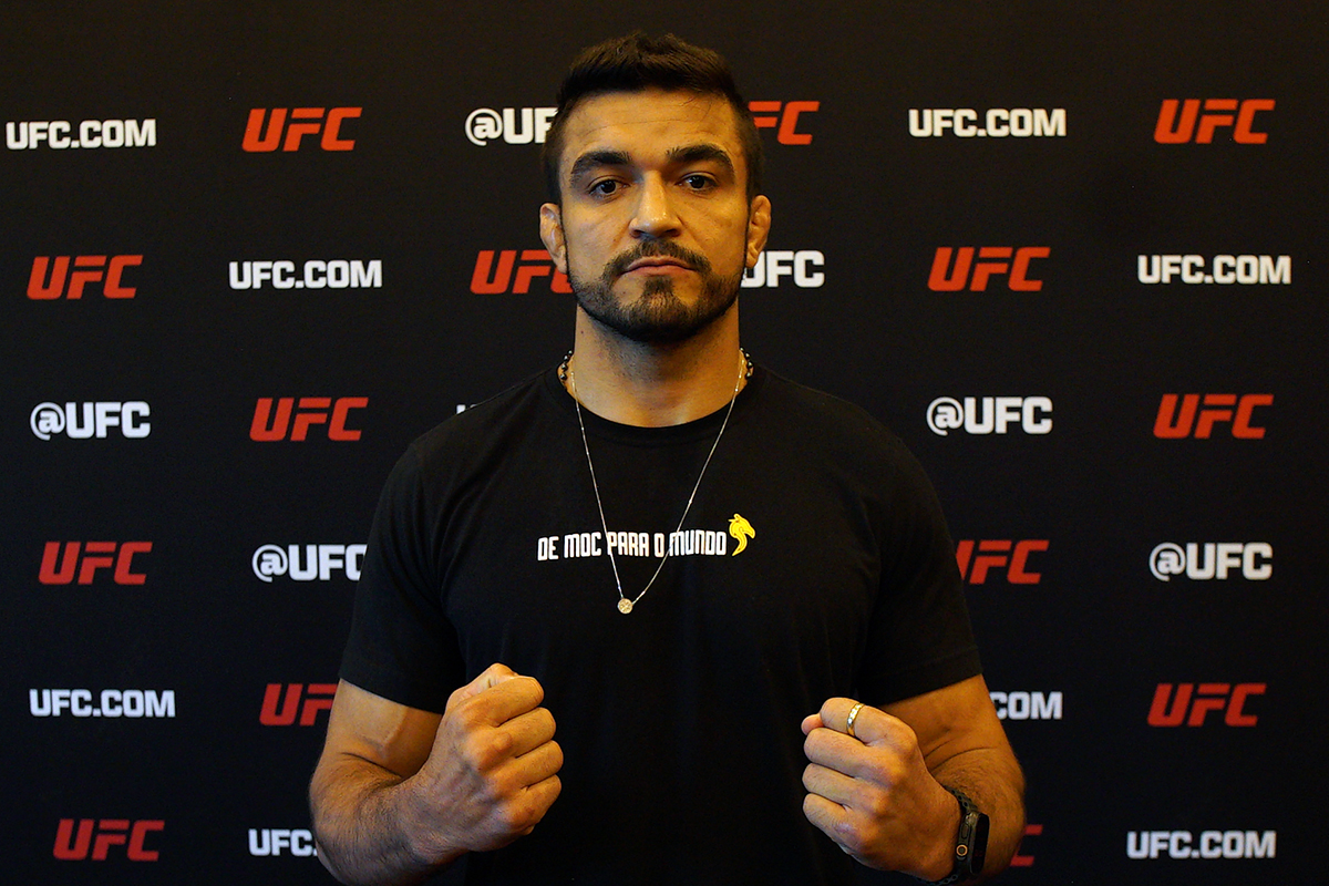 André Sergipano durante o Media Day do UFC 320