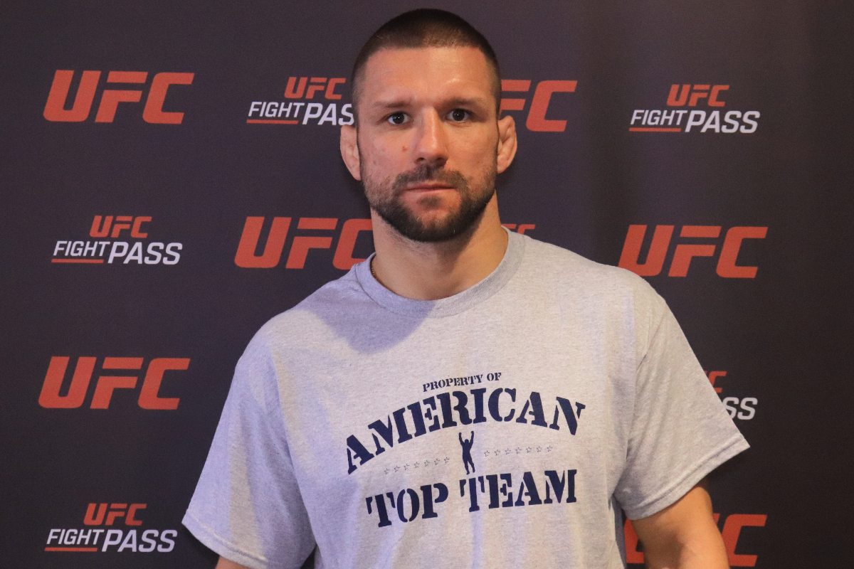 Mateusz Gamrot no media day do UFC Rio
