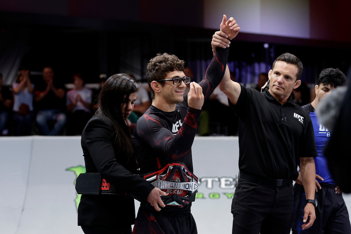 Mikey Musumeci celebra vitória no UFC BJJ 3