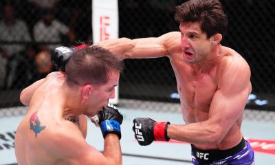 Allan Puro Osso Nascimento e Cody Durden durante o UFC Vegas 110