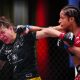 Jacqueline Cavalcanti (à direita) venceu Mayra Sheetara no UFC Vegas 111